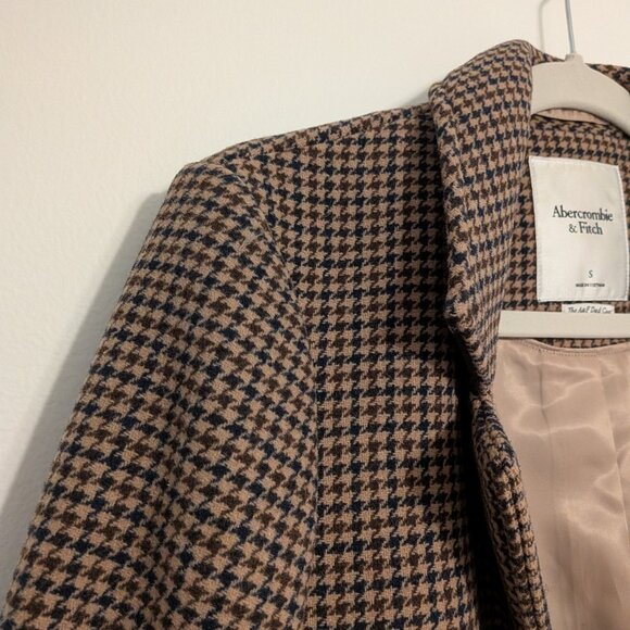 Abercrombie & Fitch Houndstooth Dad Coat Small - Picture 4 of 4